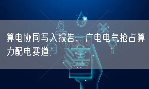 算电协同写入报告，广电电气抢占算力配电赛道
