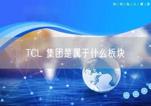 TCL 集团是属于什么板块